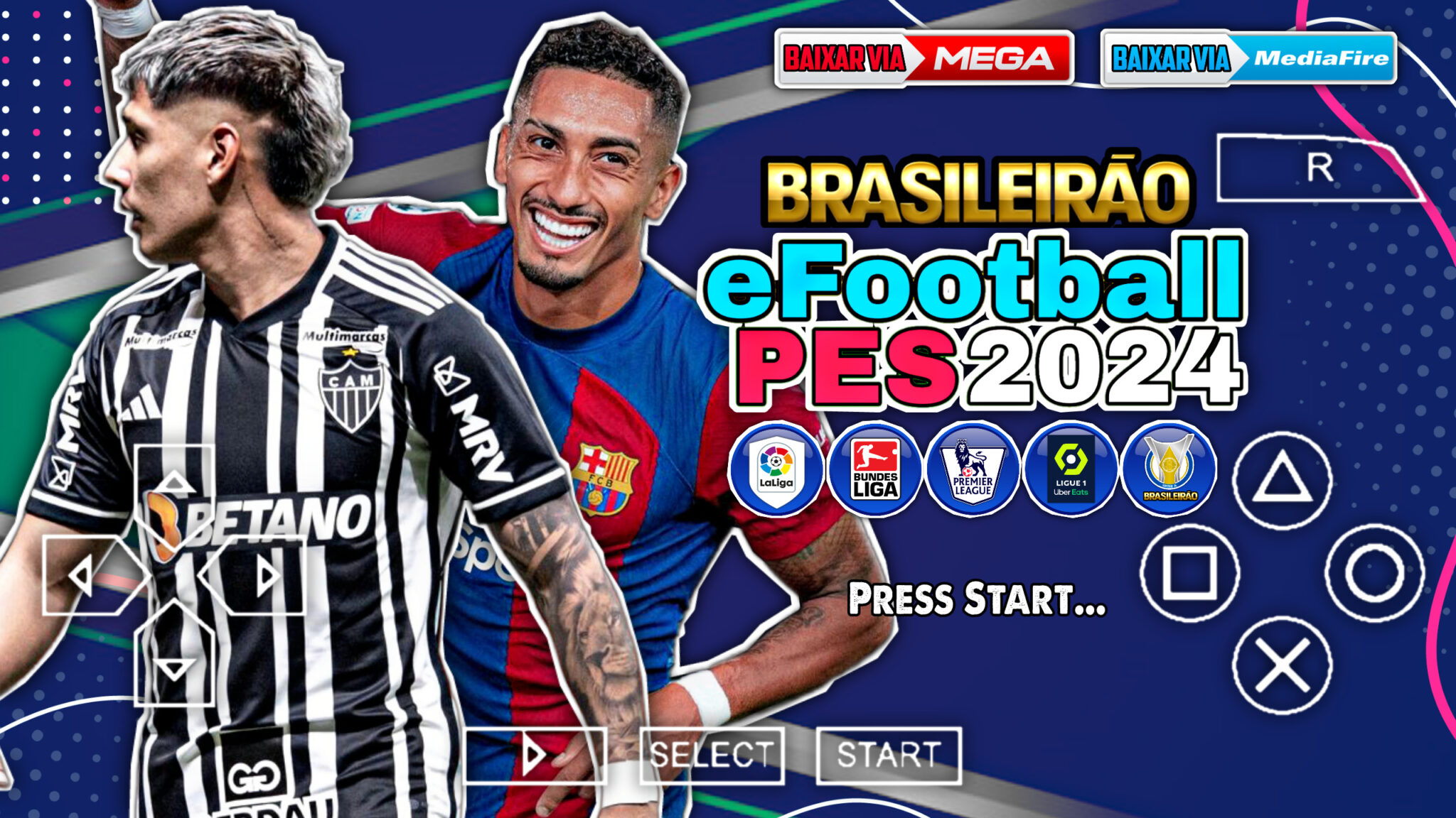 Como Baixar a versão mais Atualizada do eFootBall PES 2024 de Emulador