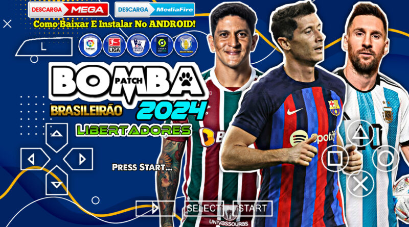 PES 2023-2024 PPSSPP EFOOTBALL Download Como Instalar trocar câmera 