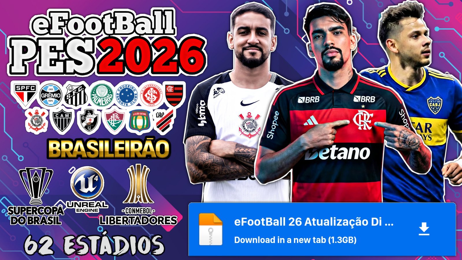 Lançou! NOVO PES 2026 Sul-americano PPSSPP Atualizado Gráficos HD Offline ANDROID