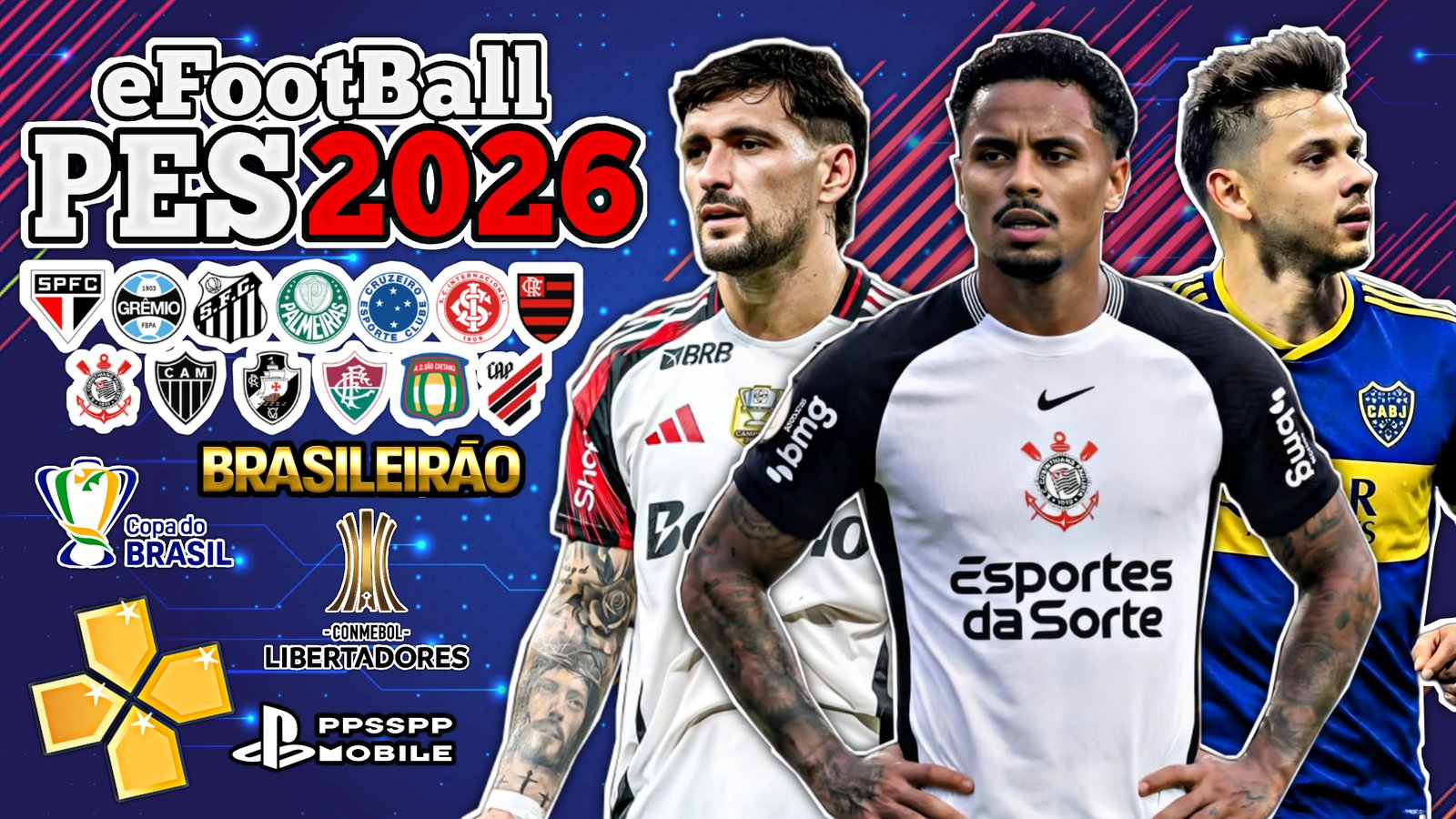 Lançamento! Download Novo eFootBall PES 2026 Sul-americano PPSSPP Download MEDIAFIRE LINK DIRETO